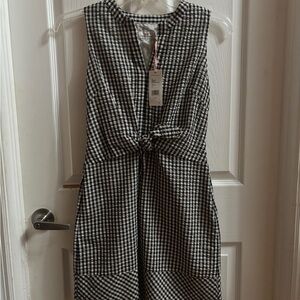 Vineyard Vines Black and White Gingham Mini Dress